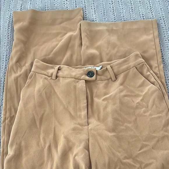 Tan Wide-Leg Chinos with Classic Design - EU 40 - Picture 2 of 7